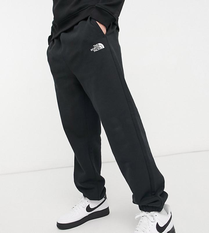 The North Face Oversized Sweatpants In Black Exclusive At Asos