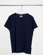 Tommy Jeans Crew Neck T-shirt In Navy