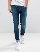 Pepe Jeans Nickel Slim Fit Jeans In Dark Wash - Blue