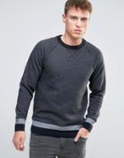 Esprit Sweatshirt With Cuffed Hem Detail - Gray