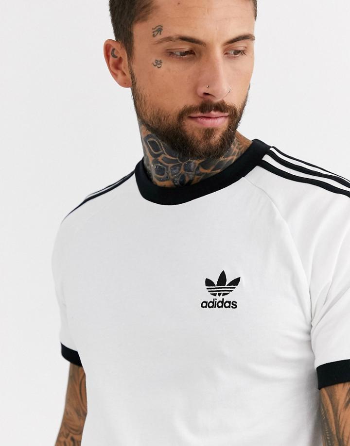 Adidas Originals 3 Stripe T-shirt-white