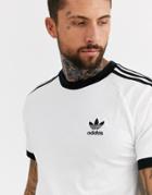 Adidas Originals 3 Stripe T-shirt-white