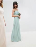 Tfnc Bandeau Maxi Bridesmaid Dress - Green