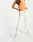 Pull & Bear Kickflare Jeans In White