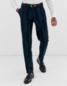 Harry Brown Slim Fit Block Geo Suit Pants - Green