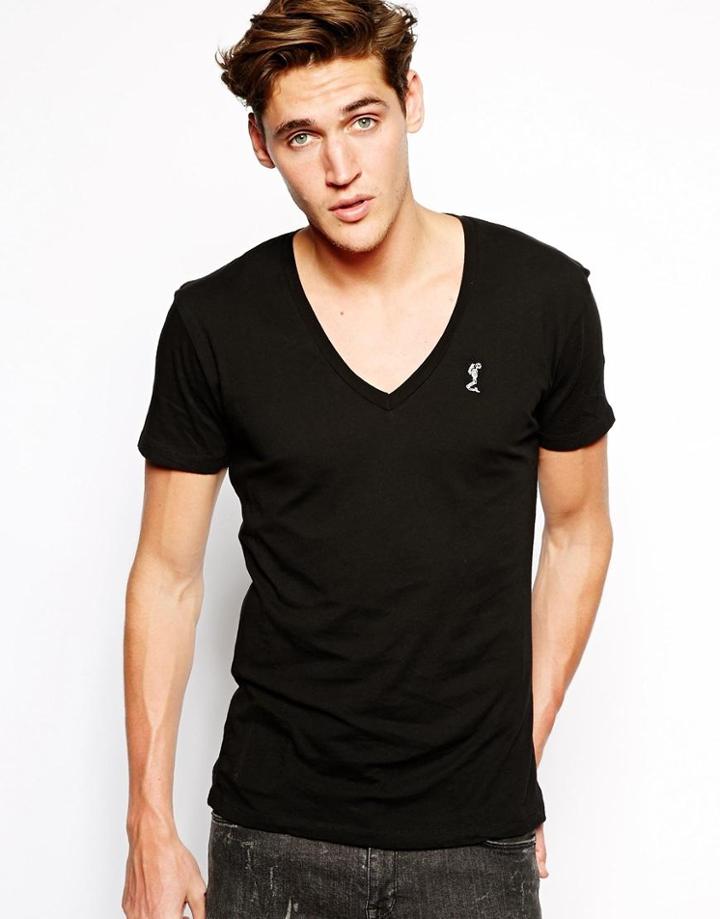Religion Basic T-shirt With Deep V Neck