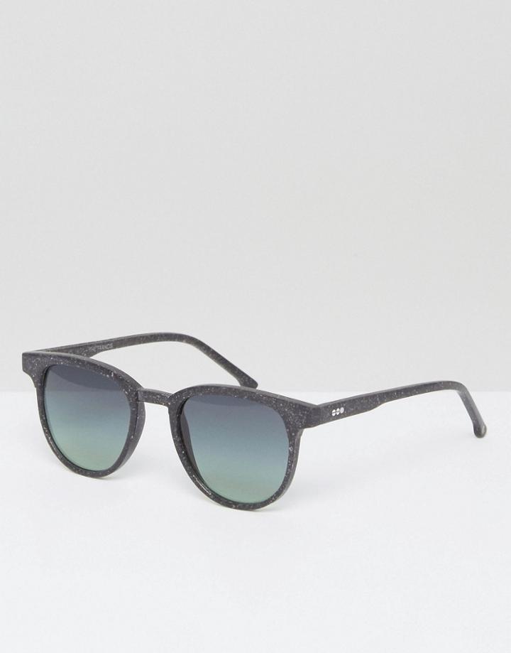Komono Devon Neutro Round Sunglasses - Black