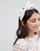 Boardmans Bow Detail Fascinator Headband - Cream