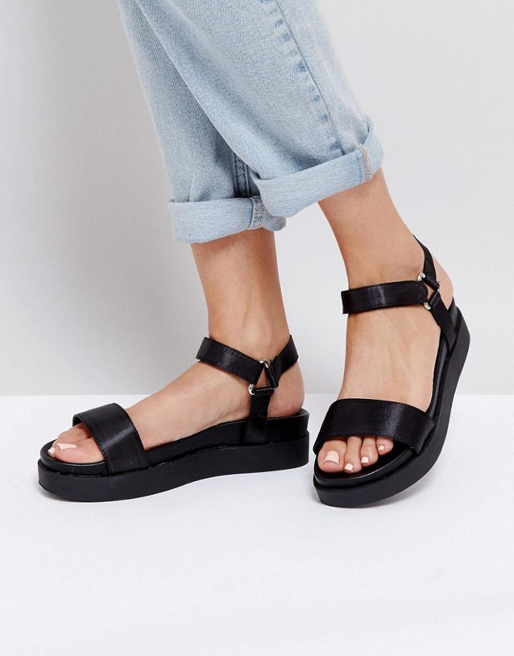 New Look Sports Strap Flatform Sandals - Black