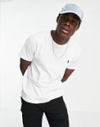 Polo Ralph Lauren Heavyweight Player Logo Classic Oversized Fit T-shirt In White