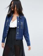 To Be Adored Eniko Denim Jacket - Blue