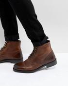 Silver Street Worker Boots In Brown - Brown