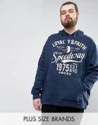 Loyalty And Faith Plus Hoodie - Navy