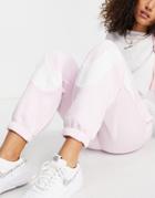 Nike Swoosh Pack Cuffed Sweatpants In Pale Pink