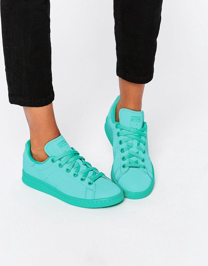 Adidas Originals Stan Super Colour Shock Mint Trainers