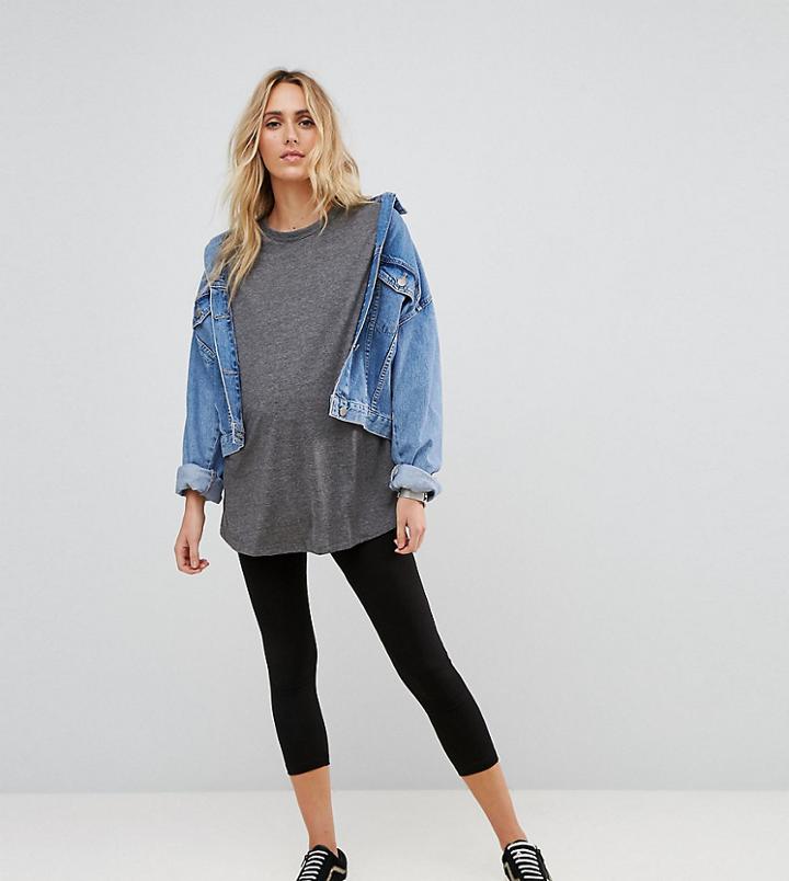 Asos Maternity Tall Cropped Leggings - Black