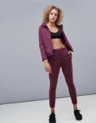 Puma Evostripe Pants In Burgundy-red