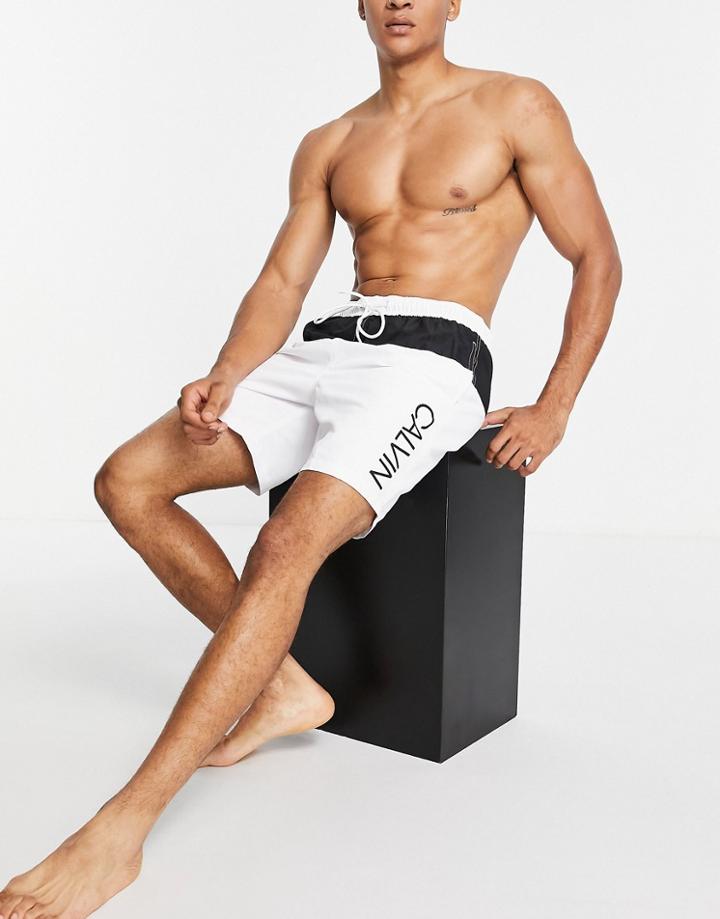 Calvin Klein Swim Shorts In White