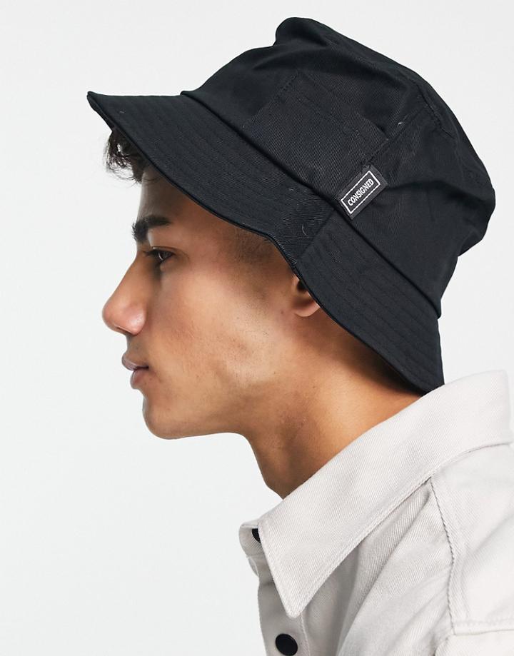 Consigned Bucket Hat In Black