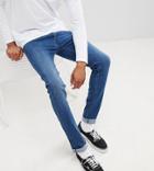 Lee Tall Luke Skinny Jeans In Average Joe Wash - Blue