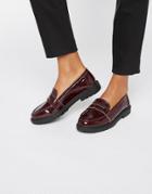 London Rebel Chunky Loafers - Red