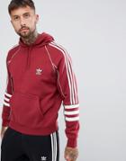 Adidas Originals Authentic Hoody In Red Dj2859 - Red
