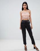 Glamorous Straight Leg Pants-black