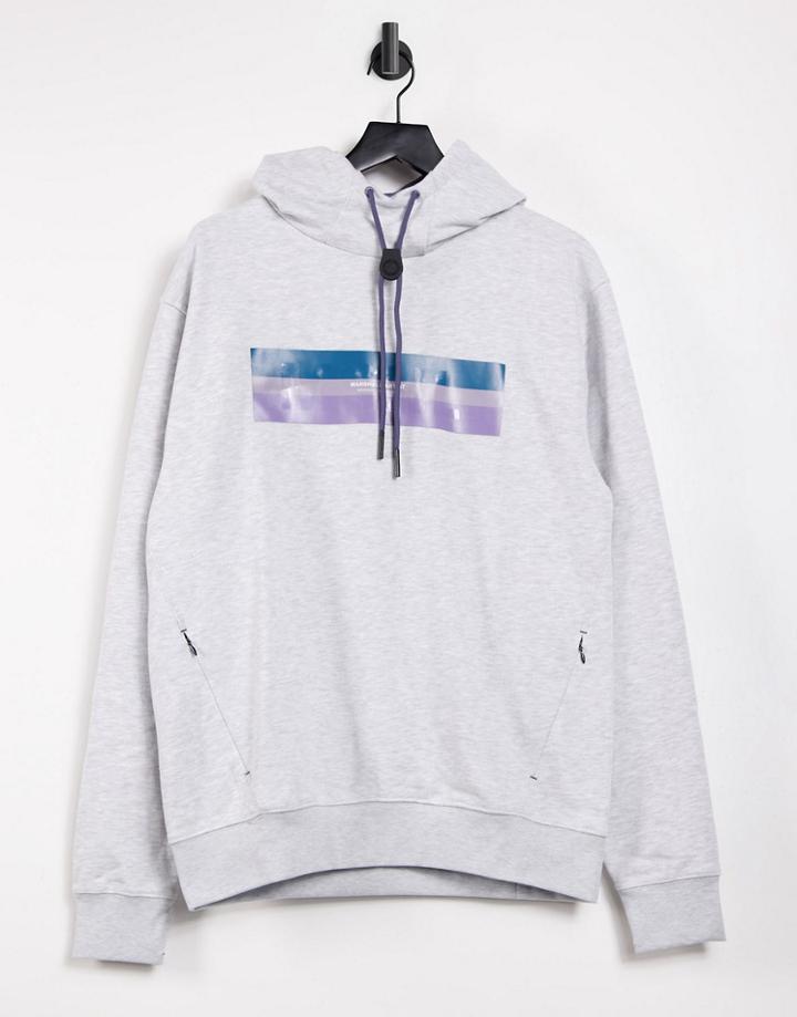 Marshall Artist Montpellier Overhead Hoodie In Gray-grey