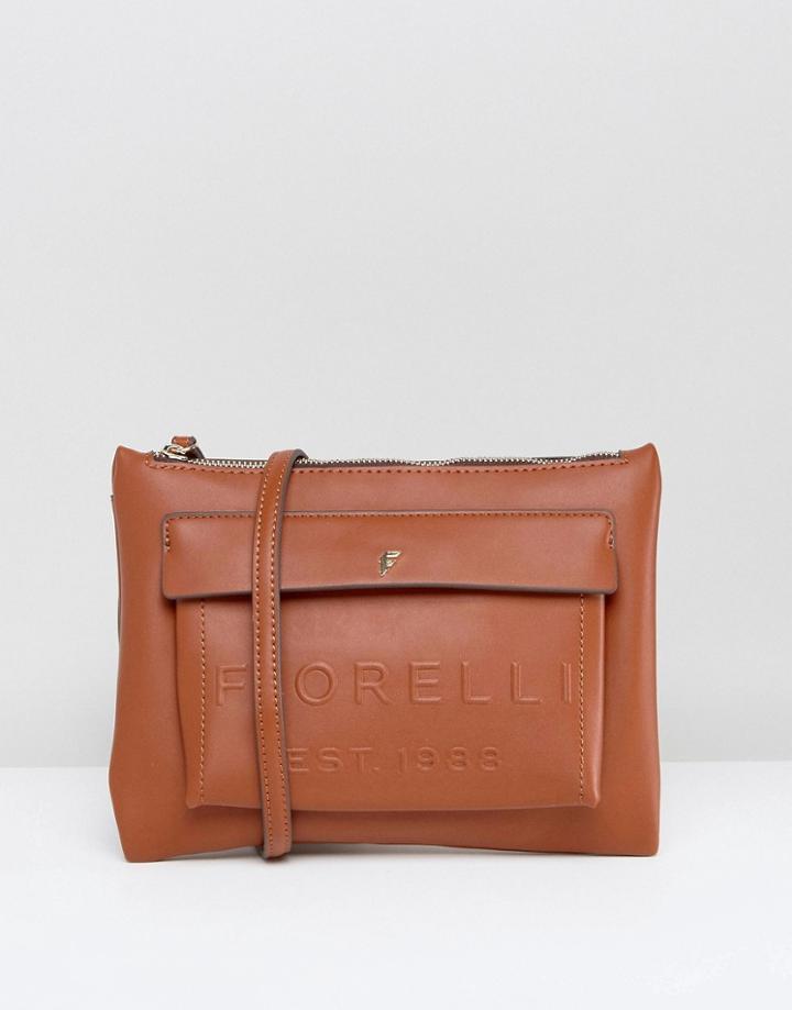 Fiorelli Alexa Contemporary Flat Crossbody Bag - Tan