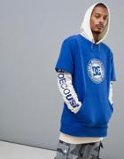 Dc Shoes Dryden Hoodie In Blue/white - Blue