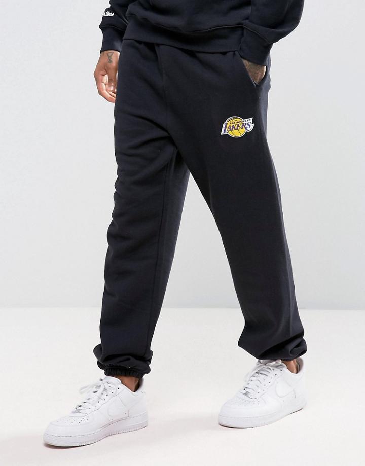 Mitchell & Ness La Lakers Nba Cuffed Joggers - Black