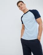 Asos Design Raglan T-shirt With Crew Neck With Contrast Sleeves - Multi