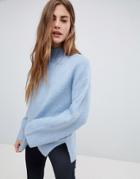 New Look Wide Sleeve Sweater - Blue