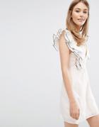 Keepsake Remind Me Mini Dress With Frill - Pink