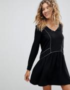 Deby Debo Lovely Oversized Shift Dress - Black