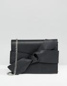 Mango Bow Detail X Body Bag - Black