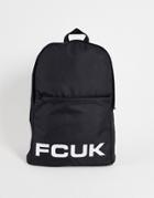 French Connection Fcuk Nylon Backpack In Black