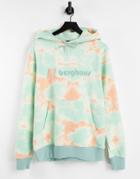 Berghaus Heritage Logo Hoodie In Tie Dye-pink