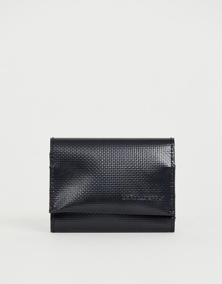 Asos Design Tri-fold Wallet In Black - Black