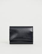 Asos Design Tri-fold Wallet In Black - Black