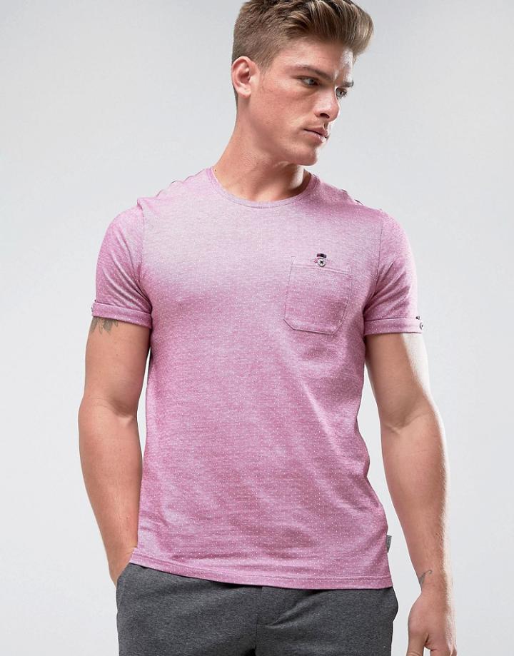Ted Baker Tee With Polka Dot - Pink