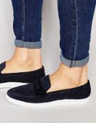 Kurt Geiger Gayle Suede Penny Loafers - Navy