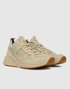 Schuh Nava Sneakers With Sock Detail In Natural-neutral