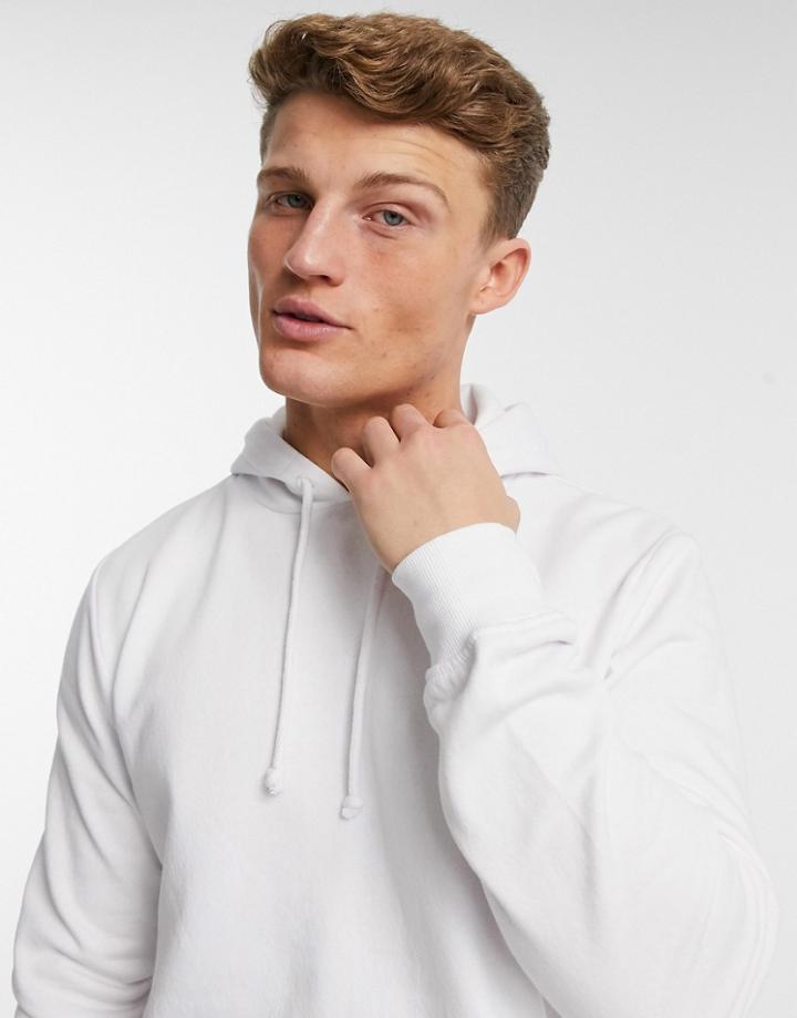 Brave Soul Overhead Hoodie In White