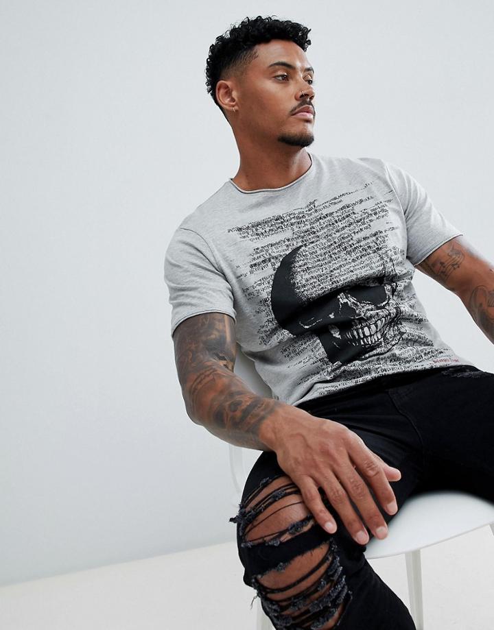Bolongaro Trevor Skull Print T-shirt - Gray
