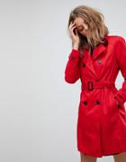 Stradivarius Classic Trench Trench - Red