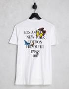Hollister Spring Daze Back Print T-shirt In White