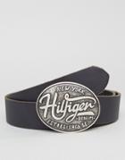 Tommy Hilfiger Thd Buckle Belt In Black - Black