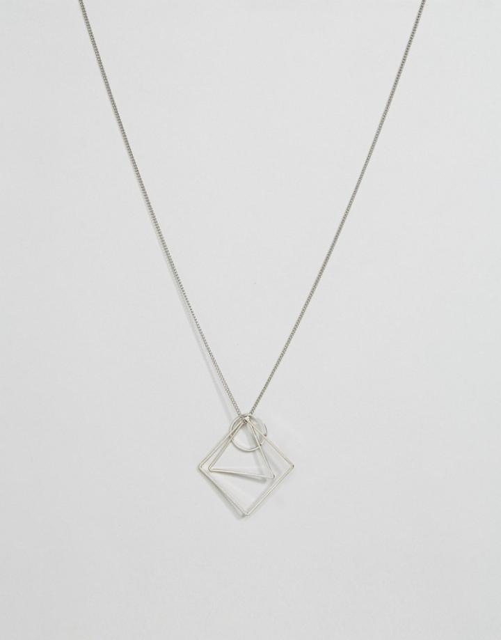 Selected Femme Lilou Long Necklace - Silver