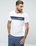 Boss By Hugo Boss T-shirt Urban Logo In Regular Fit - White